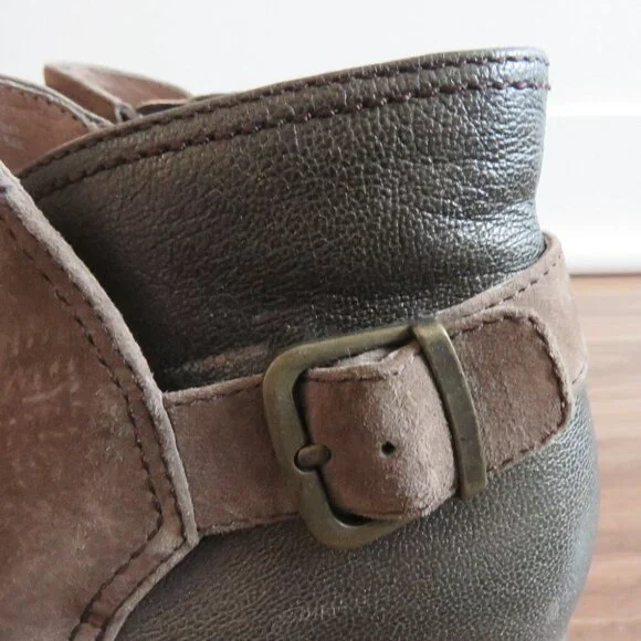 DANSKO Shirley Suede Leather Stacked Heel Ankle Boots in Taupe Size EU 40 - Picture 6 of 14